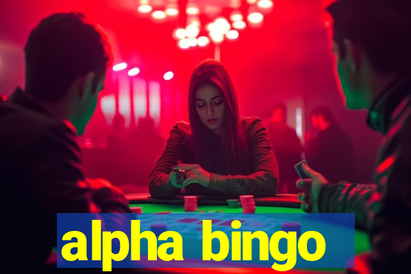 alpha bingo