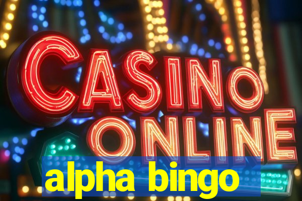 alpha bingo