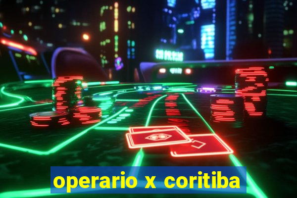 operario x coritiba