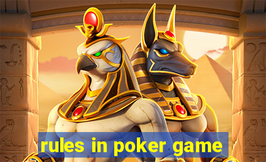 rules in poker game