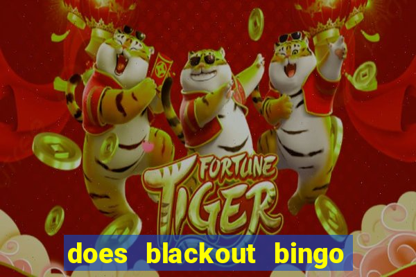 does blackout bingo really pay