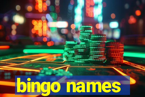 bingo names