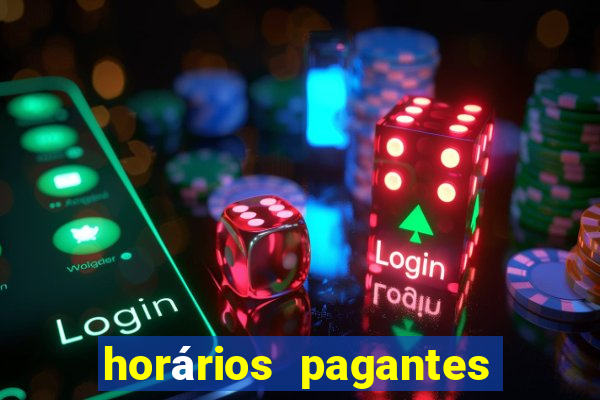 horários pagantes do fortune tiger