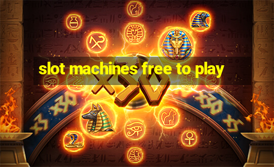 slot machines free to play