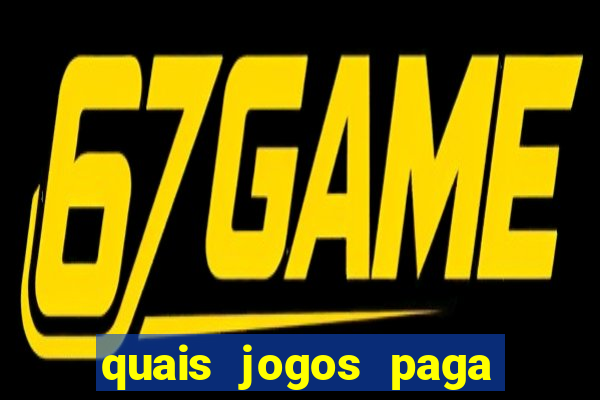 quais jogos paga de verdade