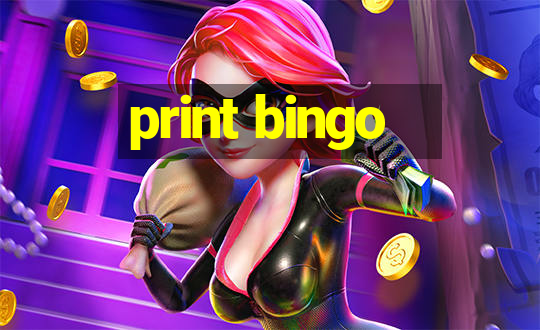 print bingo