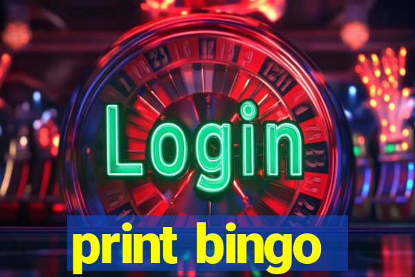 print bingo