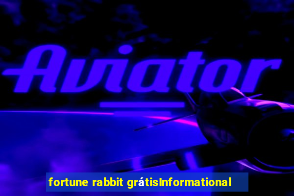 fortune rabbit grátisInformational