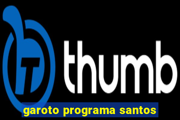 garoto programa santos