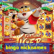 bingo nicknames