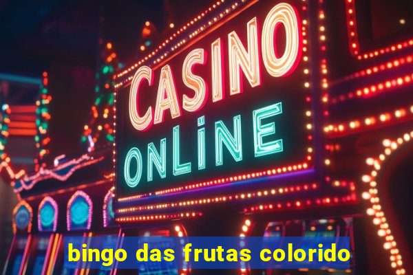 bingo das frutas colorido