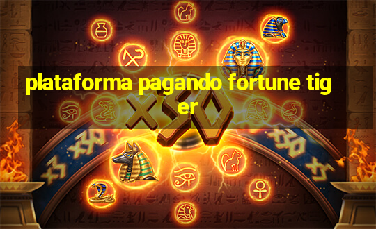 plataforma pagando fortune tiger