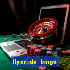 flyer de bingo para editar