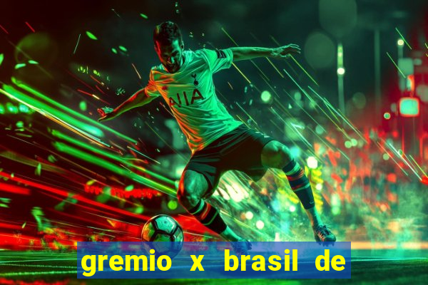 gremio x brasil de pelotas palpite