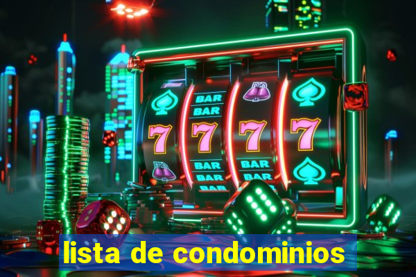 lista de condominios