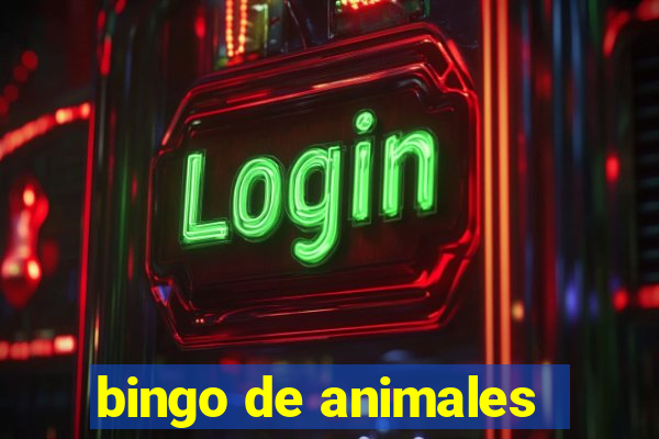 bingo de animales