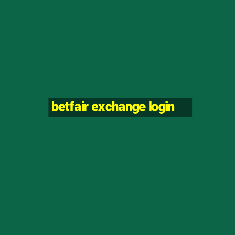 betfair exchange login