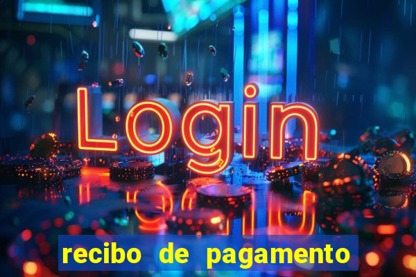 recibo de pagamento em word