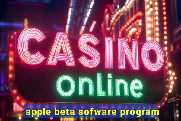 apple beta sofware program