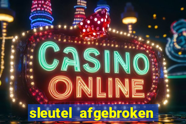 sleutel afgebroken in slot kast