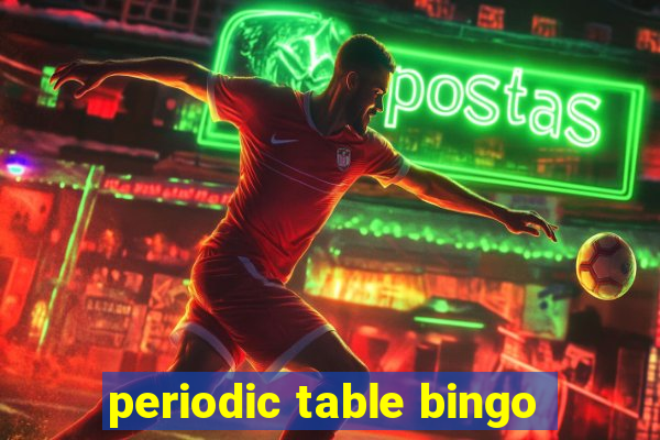 periodic table bingo