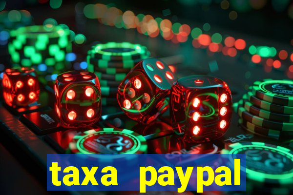 taxa paypal recebimento internacional