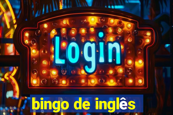 bingo de inglês