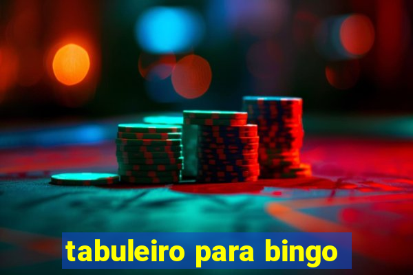 tabuleiro para bingo