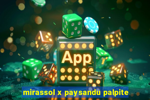 mirassol x paysandu palpite