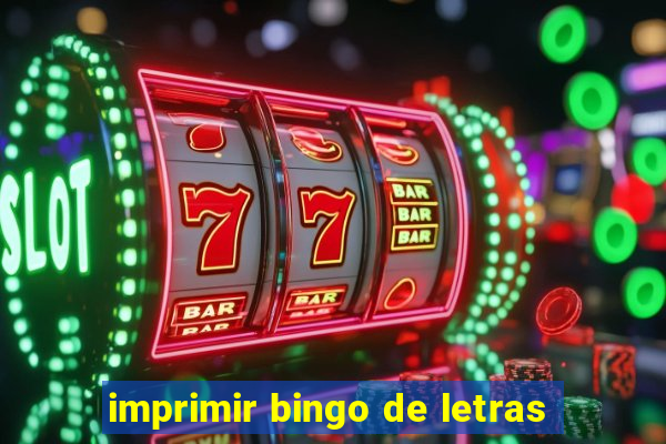 imprimir bingo de letras