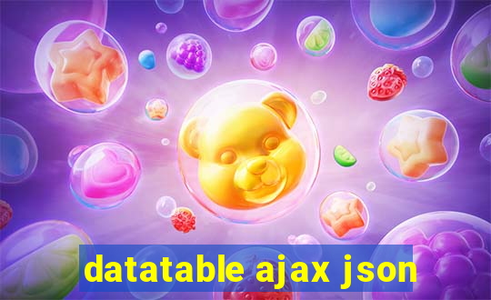 datatable ajax json