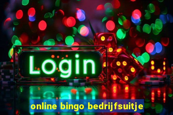 online bingo bedrijfsuitje