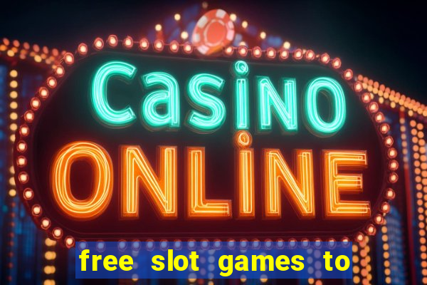 free slot games to play offline