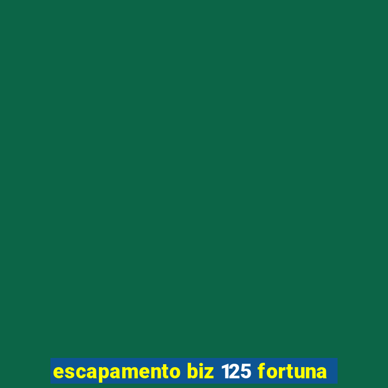 escapamento biz 125 fortuna