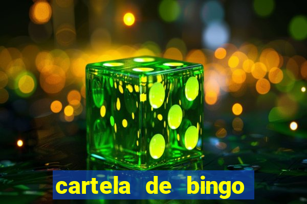 cartela de bingo de nomes para imprimir