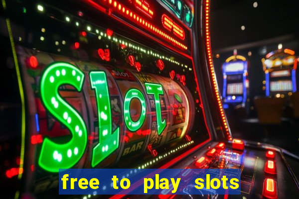 free to play slots online no download