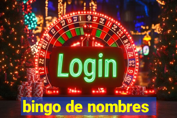 bingo de nombres