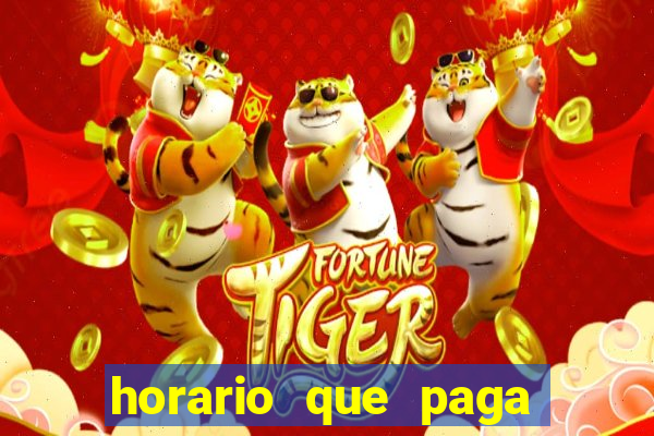 horario que paga fortune tiger