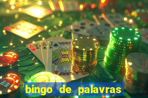 bingo de palavras colorido para imprimir