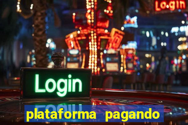 plataforma pagando jogo do tigre