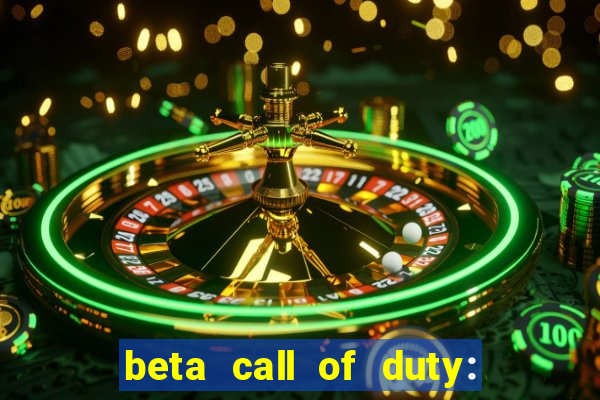 beta call of duty: black ops 6 data