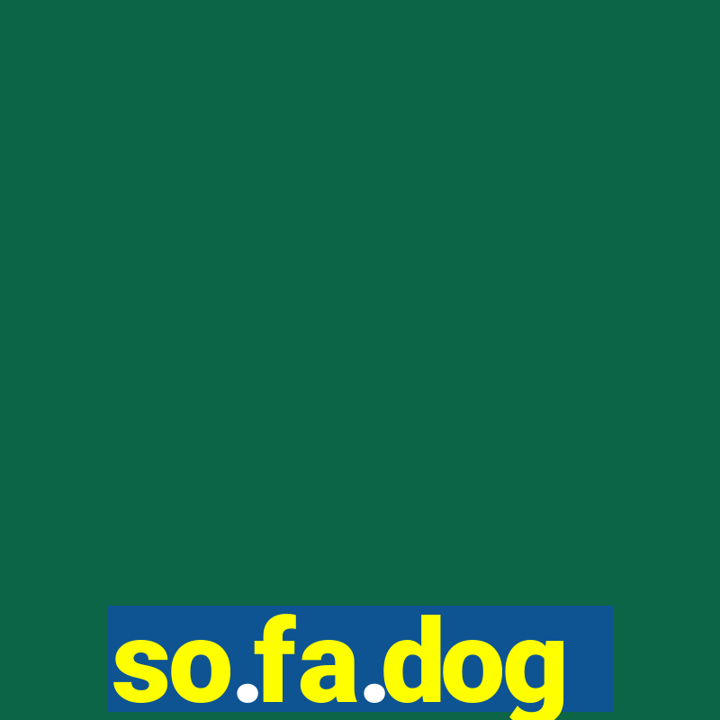 so.fa.dog