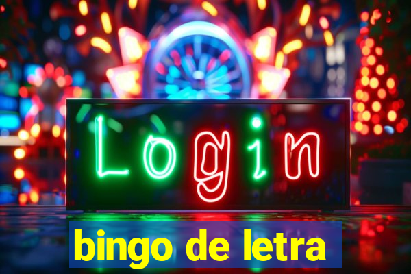 bingo de letra