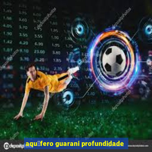 aqu铆fero guarani profundidade