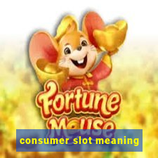 consumer slot meaning