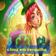 clima em cerquilho