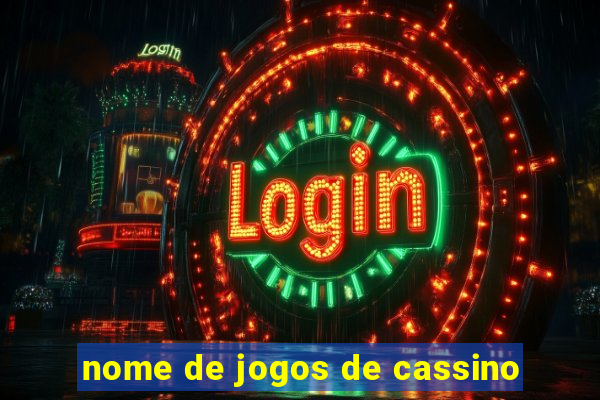 nome de jogos de cassino