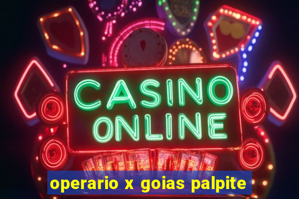 operario x goias palpite