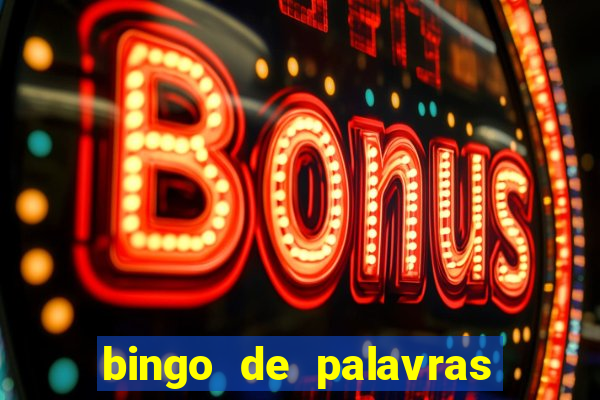 bingo de palavras para 3 ano