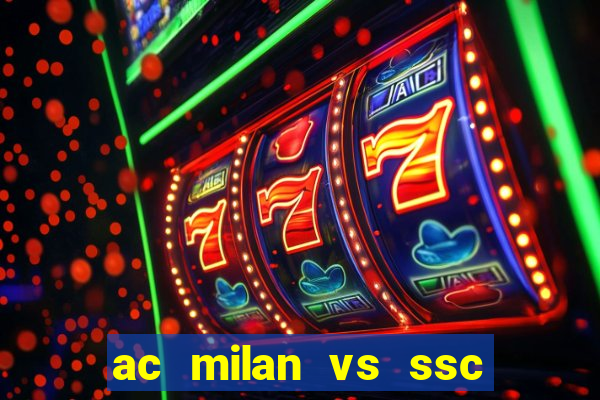 ac milan vs ssc napoli lineups